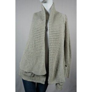 Womens Urban Outfitters byCORPUS Gray Knit Open Drape Cardigan Size M